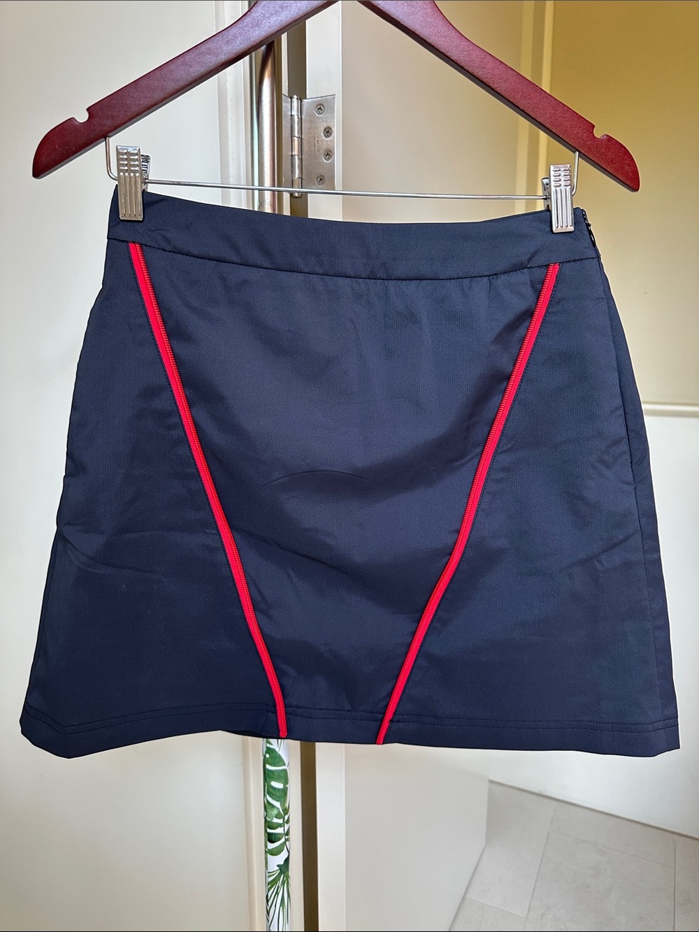 Navy Athletic Skort with Subtle Logo